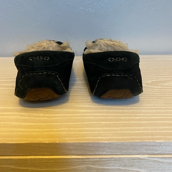 UGG Men’s Navy Ascot Sheepskin Suede Slippers Size 7 - Picture 4 of 8